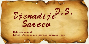 Đenadije Šarčev vizit kartica
